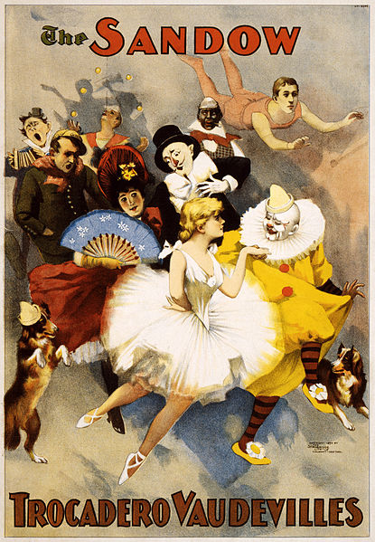 Vaudevilles, performing arts poster, 1894