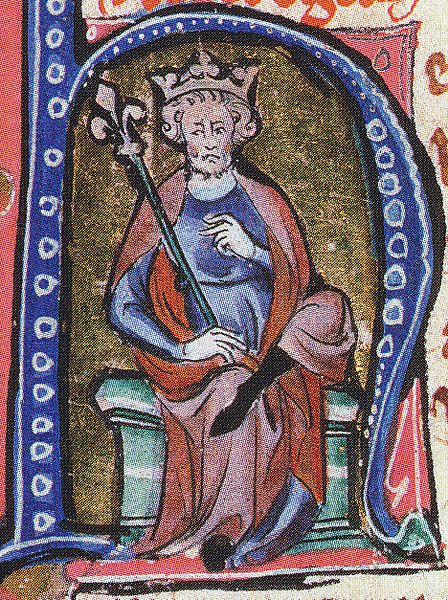 A 14th century portrait of Cnut the Great