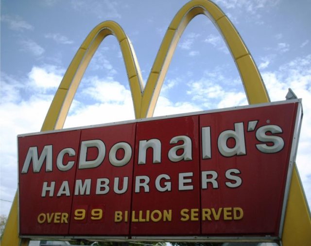 An early-1970s McDonald's sign in Austin, Minnesota