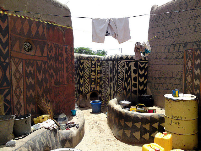 Architecture of Tiebele reflect the building traditions of the Kassena people. Source
