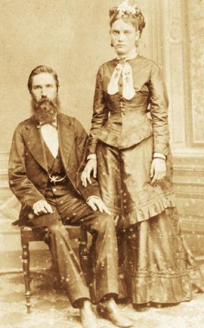 Confederate immigrants Joseph Whitaker and Isabel Norris. Source