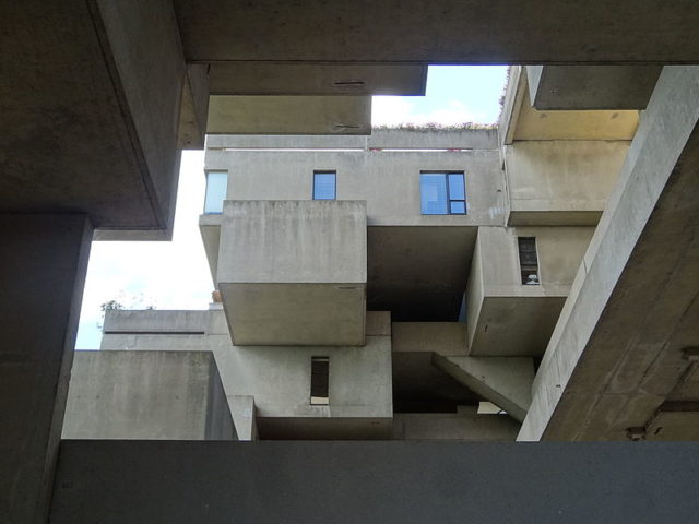 Habitat 67, view from inner court. Source