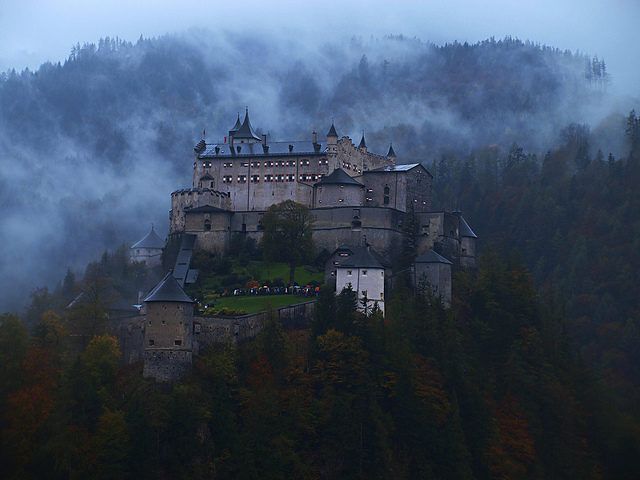Hohenwerfen castle in Salzburg, Austria. Source