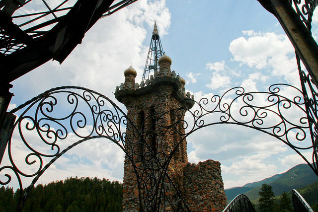 Metalwork arches and tower. Source