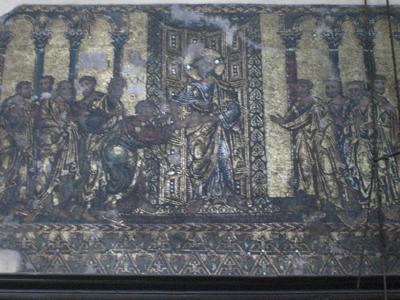 Mosaic of the XII century, which is preserved on the walls Source:Mosaic of the XII century, which is preserved on the walls