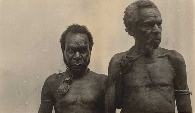 Papuan men, circa 1910.