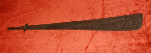 Sword in Archdiocesan Museum Source:https://en.wikipedia.org/wiki/Sword_of_Saint_Peter#/media/File:Miecz_%C5%9Bw_Piotra_RB1.JPG