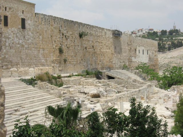 Southern wall of the Temple Mount Source:By Oren Rozen - Own work, CC BY-SA 3.0, 