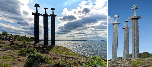 The Sverd i fjell monument was put in place to celebrate an ancient battle. Source1 Source2