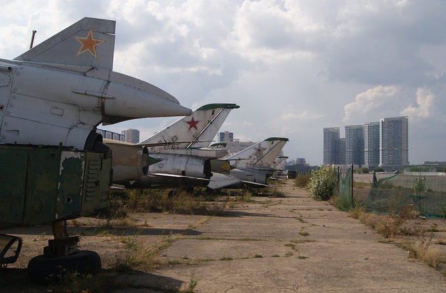 This graveyard was a functioning airport until 1941