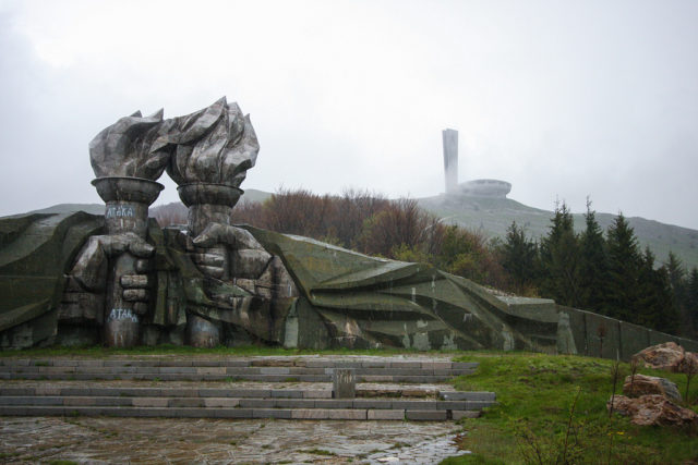 Torch and Buzludzha Monuments. Source