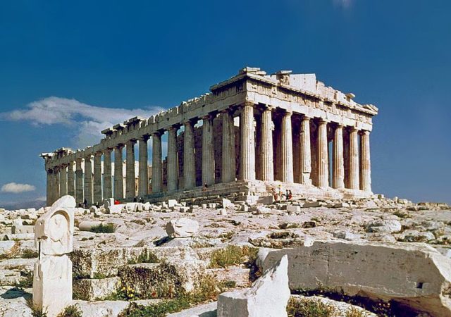 Parthenon Source:By Steve Swayne - File:O Partenon de Atenas.jpg, originally posted to Flickr as The Parthenon Athens, CC BY 2.0, 