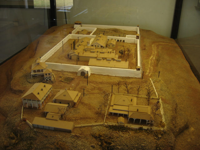 A model of the prison. By Ken Lund Flickr CC BY-SA 2.0