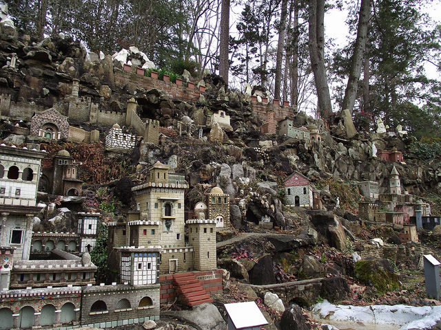 Brother Joseph Zoettl spent nearly 50 years creating the miniature stone city. By Daniel Thornton Flickr CC BY 2.0 