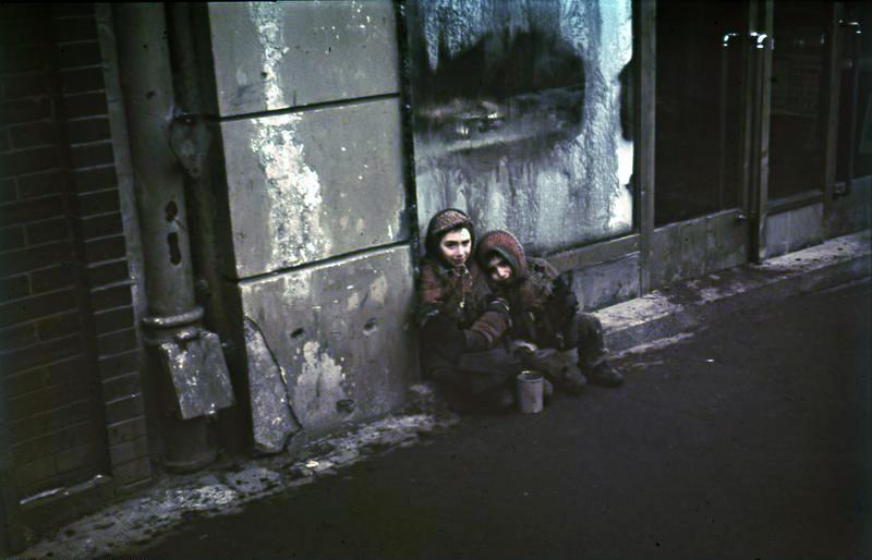 Jewish children in the Warsaw Ghetto. Photo Credit