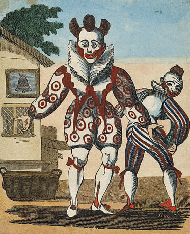 Grimaldi with his son, JS, who had a brief pantomime career. Wikipedia/Public Domain