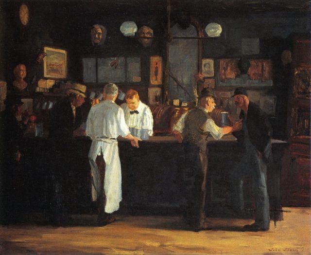 McSorley's Bar, a 1912 painting by John French Sloan. Source:Wikipedia/Public Domain