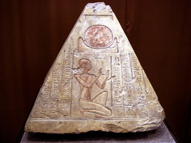 Pyramidion from the tomb of Rer (7th century BCE). Image by - George Shuklin, CC BY-SA 3.0