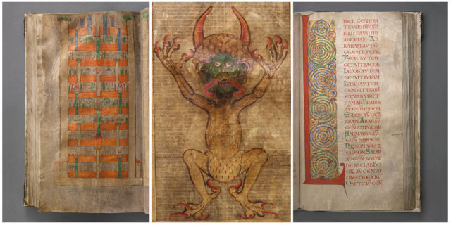 Stories and legends say that the Codex Gigas brought disaster or illness to whoever possessed it during history. Author:National Library of Sweden CC BY-SA2.0