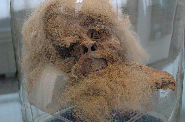 The first Salt Man had fracutures around his eye and other damage that occured before death by a hard blow to the head. Image by- american_rugbier.Flickr.CC BY-SA 2.0