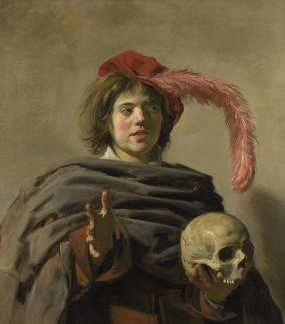 Frans Hals, Young Man with a Skull, c. 1626-28 Source:wikipedia/public domain