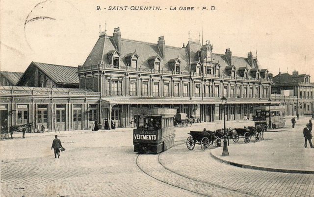 Mékarski tram to the old station of Saint-Quentin