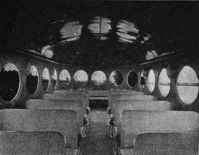 Interior of a McKeen car.