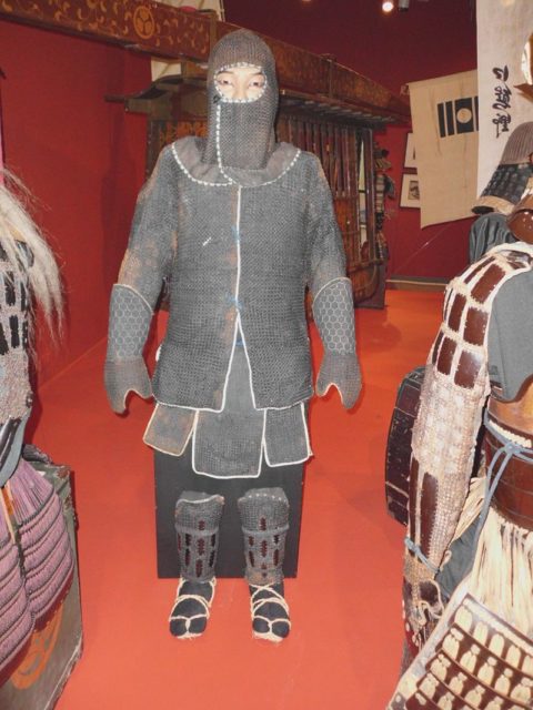 Kusari tatami gusoku, a suit of chain armour.