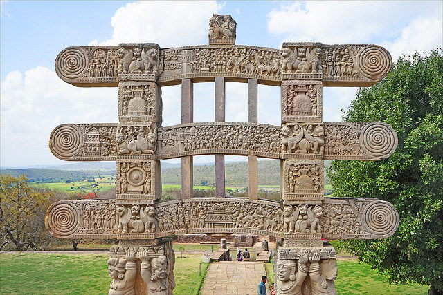 A Gate to the Stupa of Sanchi. Photo Credit