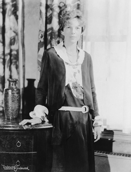 Studio portrait of Amelia Earhart Photo Credit