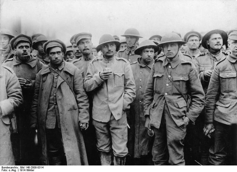 Captain Campbell was among troops like these ones when he was captured at the very start of the war. Photo Credit