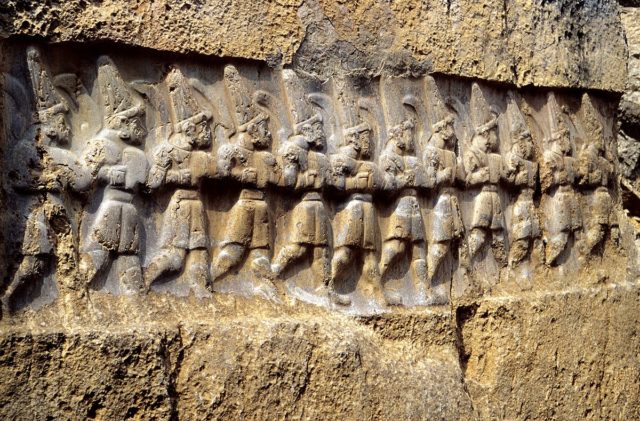 Chamber B relief with the twelve gods of the underworld. Photo Credit