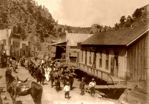 Cinco de Mayo celebration, in Mogollon, New Mexico, in 1914
