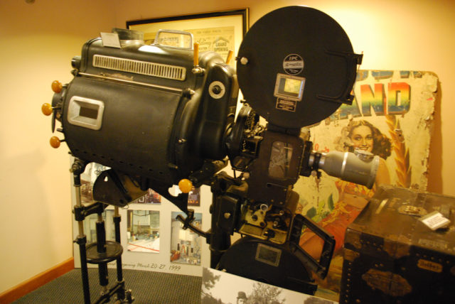 Projector at Historic Fargo Theatre. Photo Credit