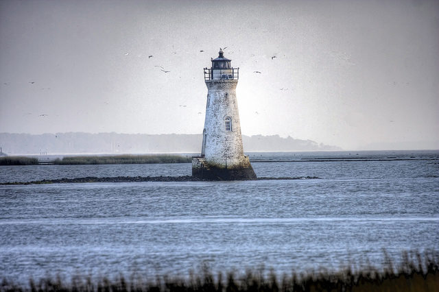 The Cockspur Lighthouse has marked the south channel of the Savannah River for over 150 years. Photo Credit