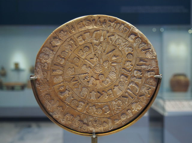 The Phaistos Disc (side A). Photo Credit