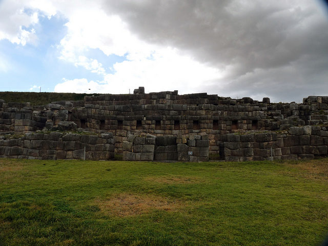 The fortress was the largest structure built by the Incas. Photo Credit