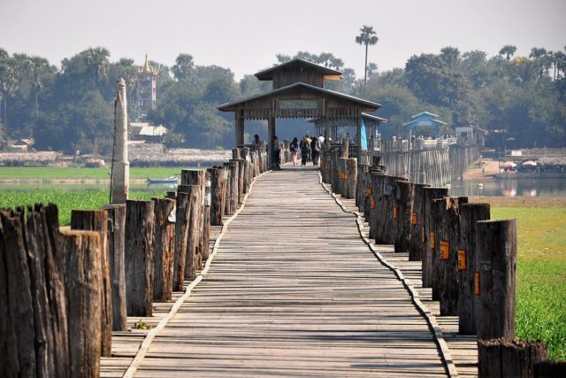 The oldest and longest teakwood bridge in the world. Photo Credit