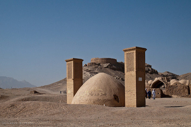 Tower of Silence, Wind Towers and Ice Chamber, Yazd, Iran. Photo Credit