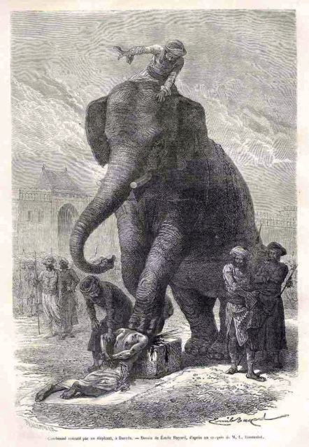 Louis Rousselet described this execution in Le Tour du Monde in 1868