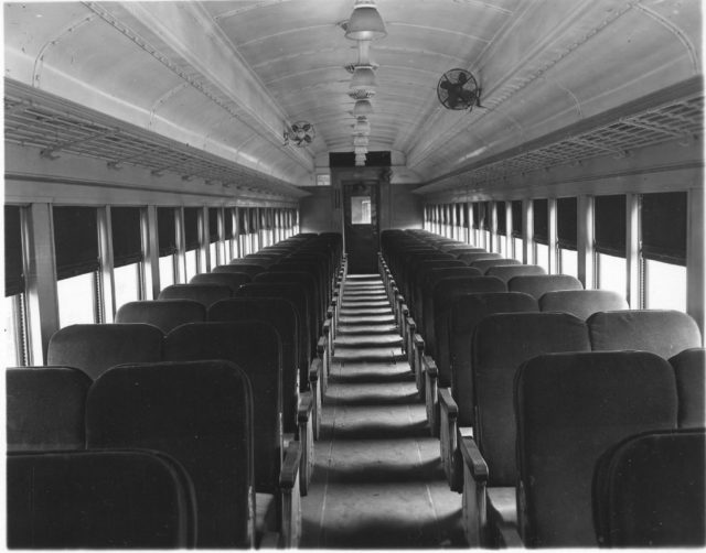 Photograph of Original Train Car Interior of Freedom Train