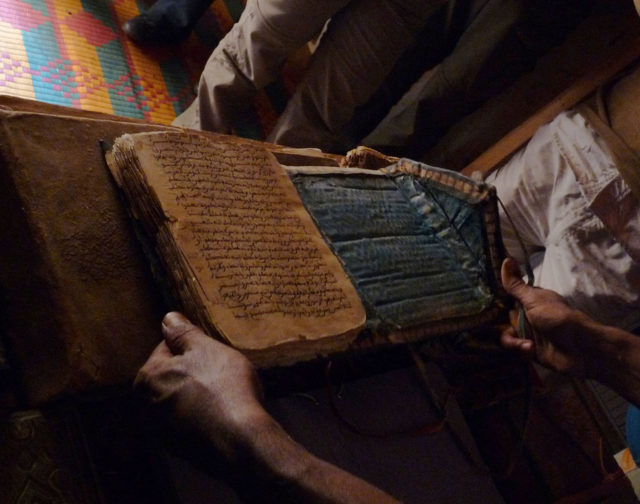 Old manuscript in Chinguetti library (Mauritania) Photo Credit 