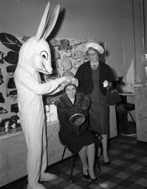 Easter Bunny 1960. Photo Credit