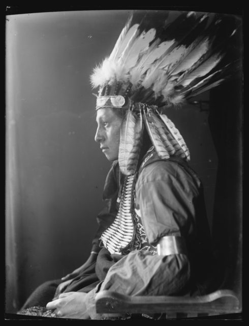 Whirling Hawk, a Sioux Indian from Buffalo Bill’s Wild West Show