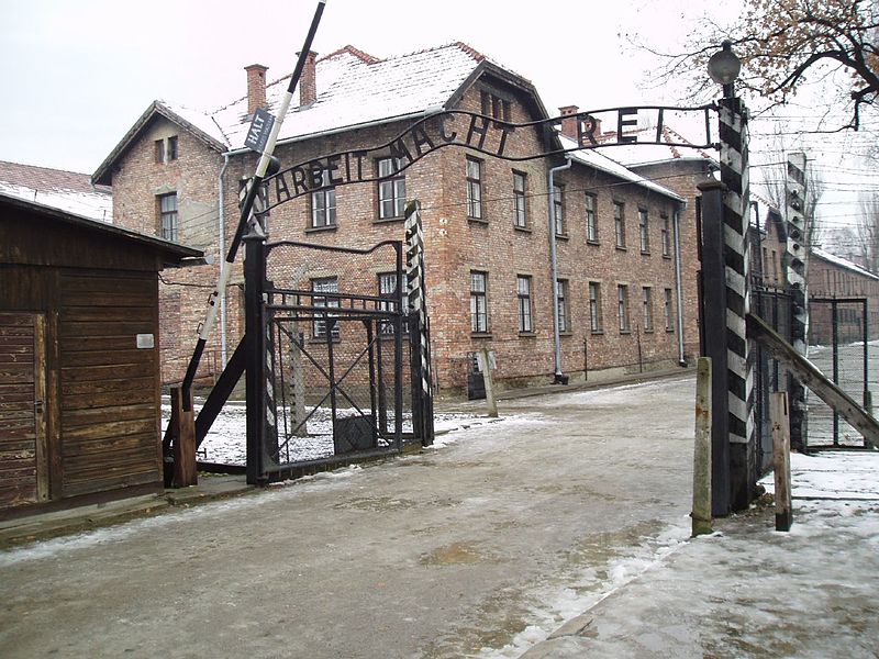 Main gate to Auschwitz. Photo Credit
