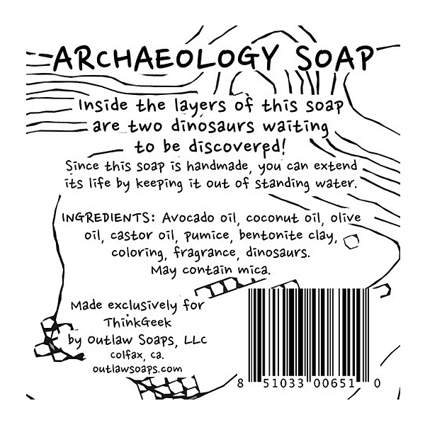 Archaeology Soap Additional Image.Photo Credit