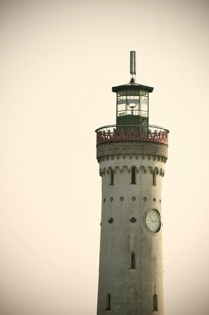 Considered modern at the time, the Lindau Lighthouse is one of only a few in the world that, in addition to its guiding light, has a clock in its 108 ft. tower.Photo Credit
