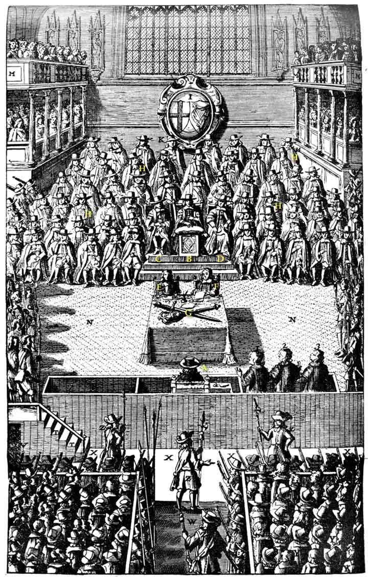 The trial of Charles I on 4 January 1649