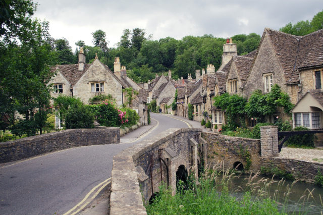Looking up Water Street from the Brook - Castle Combe, England .Photo Credit
