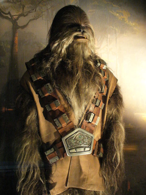 Chewbacca at Star Wars exhibition in London.Photo Credit